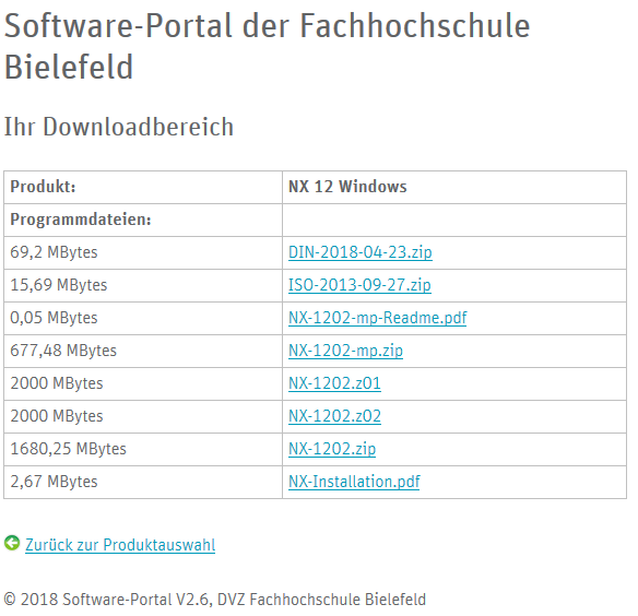 Siemens NX: Download der Dateien