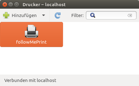 Papercut Linux: Lokale Druckereinstellungen