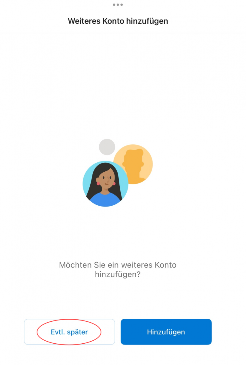 Outlook Mobile: Konfiguration abschließen