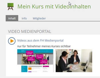 Newsmeldung-Videos in ILIAS