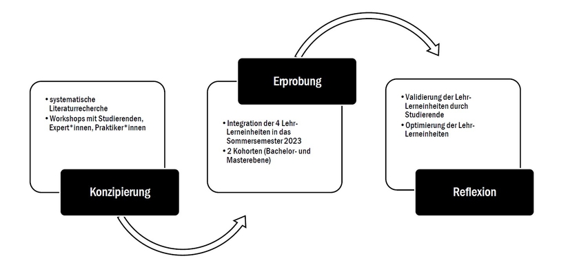 Grafik Arbeitsschritte Projekt PHN