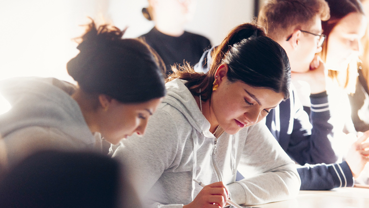 Studierende arbeiten im Team